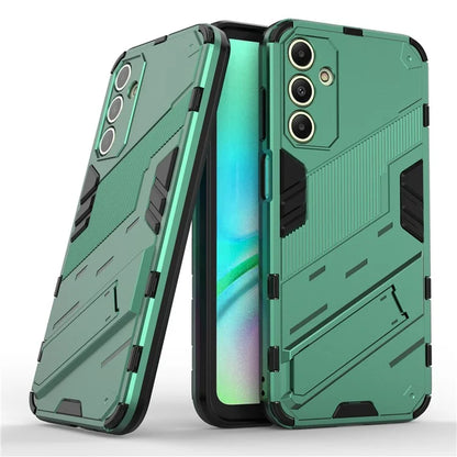 For Samsung Galaxy A15 4G Case Scratch-resistant PC+TPU Kickstand Smart Phone Cover