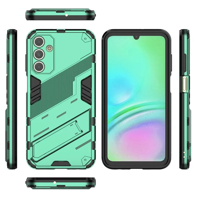 For Samsung Galaxy A15 4G Case Scratch-resistant PC+TPU Kickstand Smart Phone Cover