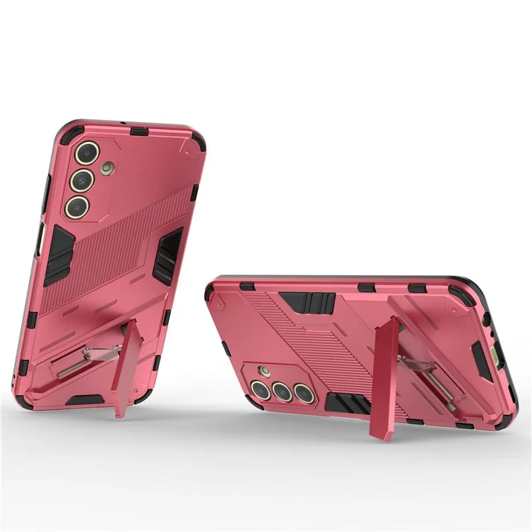For Samsung Galaxy A15 4G Case Scratch-resistant PC+TPU Kickstand Smart Phone Cover