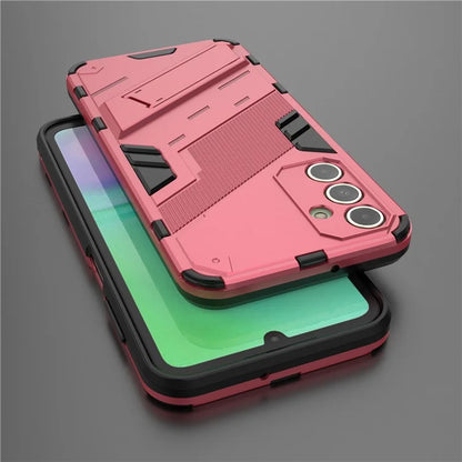 For Samsung Galaxy A15 4G Case Scratch-resistant PC+TPU Kickstand Smart Phone Cover