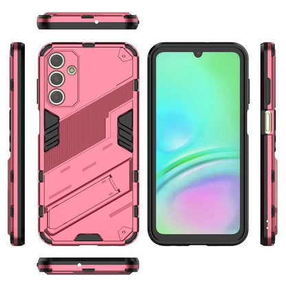 For Samsung Galaxy A15 4G Case Scratch-resistant PC+TPU Kickstand Smart Phone Cover