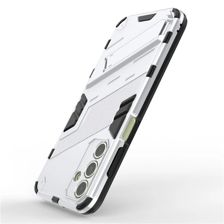 For Samsung Galaxy A15 4G Case Scratch-resistant PC+TPU Kickstand Smart Phone Cover