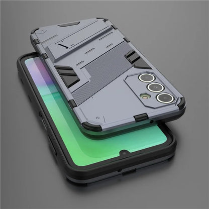 For Samsung Galaxy A15 4G Case Scratch-resistant PC+TPU Kickstand Smart Phone Cover