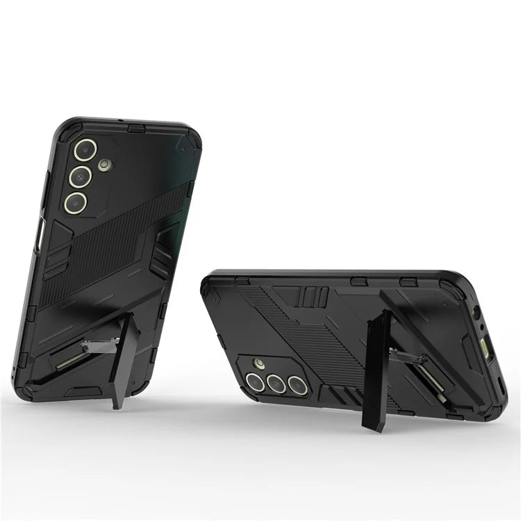 For Samsung Galaxy A15 4G Case Scratch-resistant PC+TPU Kickstand Smart Phone Cover