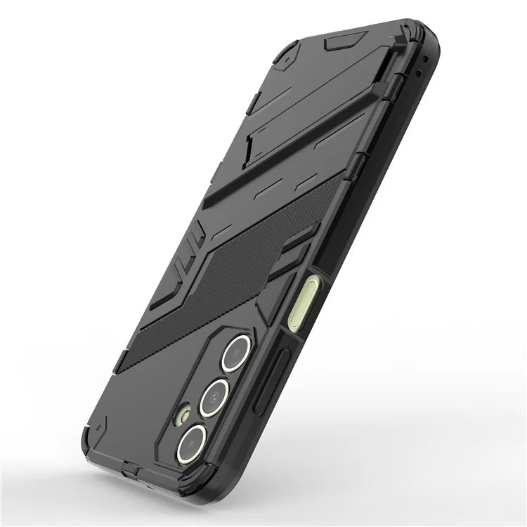 For Samsung Galaxy A15 4G Case Scratch-resistant PC+TPU Kickstand Smart Phone Cover