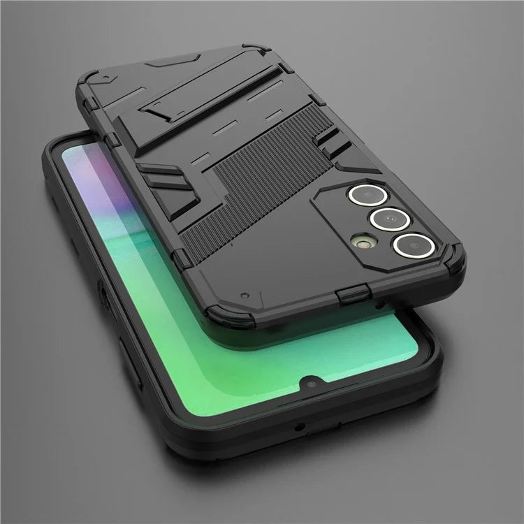 For Samsung Galaxy A15 4G Case Scratch-resistant PC+TPU Kickstand Smart Phone Cover