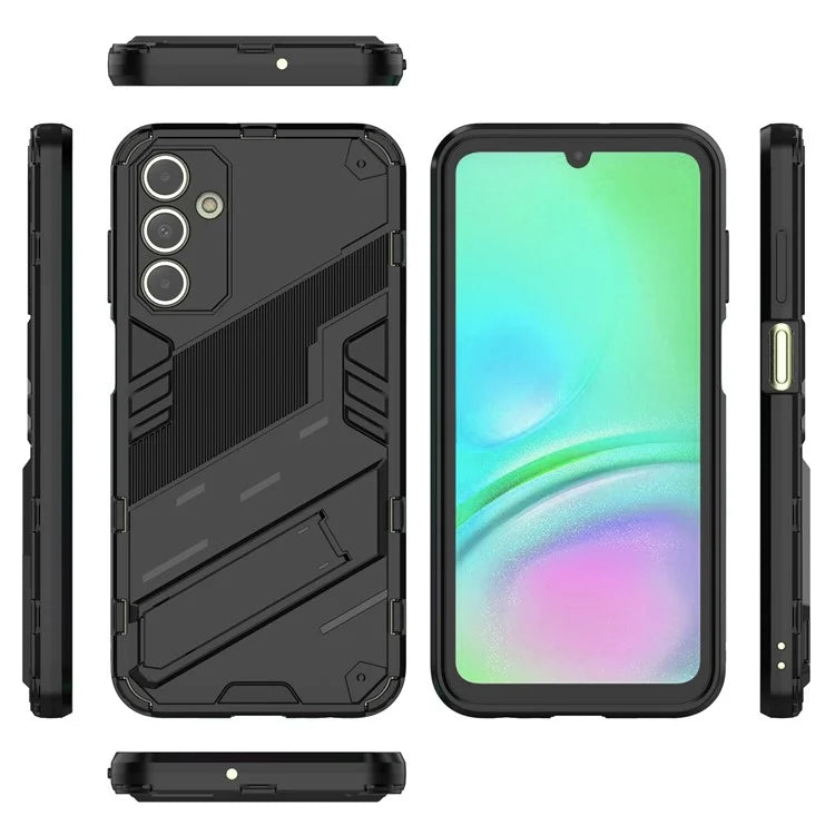 For Samsung Galaxy A15 4G Case Scratch-resistant PC+TPU Kickstand Smart Phone Cover