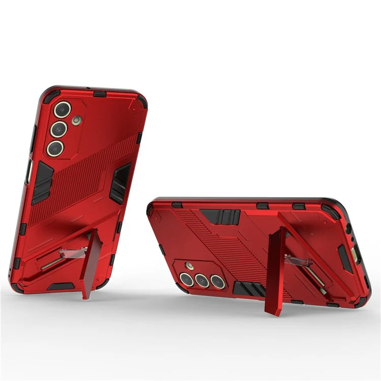 For Samsung Galaxy A15 4G Case Scratch-resistant PC+TPU Kickstand Smart Phone Cover