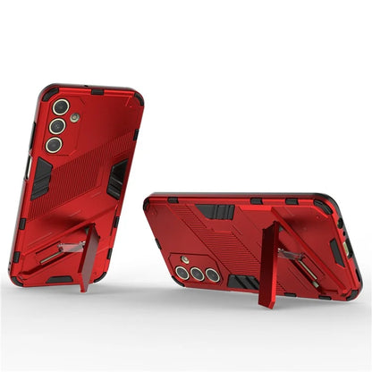 For Samsung Galaxy A15 4G Case Scratch-resistant PC+TPU Kickstand Smart Phone Cover