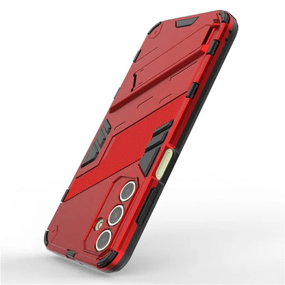 For Samsung Galaxy A15 4G Case Scratch-resistant PC+TPU Kickstand Smart Phone Cover