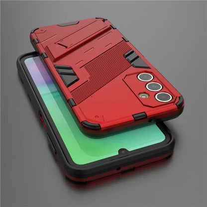 For Samsung Galaxy A15 4G Case Scratch-resistant PC+TPU Kickstand Smart Phone Cover