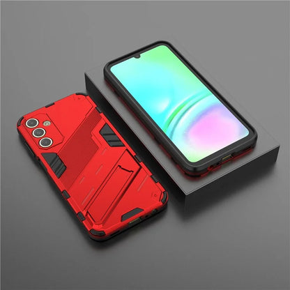 For Samsung Galaxy A15 4G Case Scratch-resistant PC+TPU Kickstand Smart Phone Cover