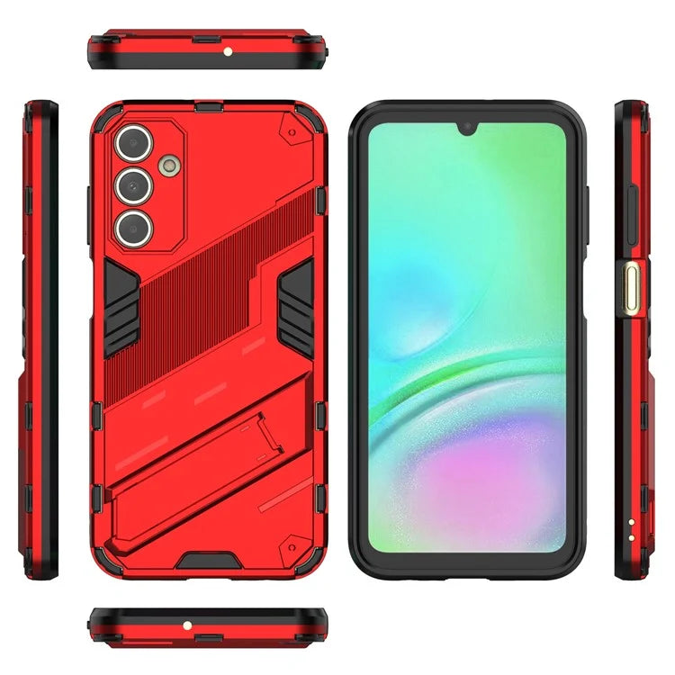 For Samsung Galaxy A15 4G Case Scratch-resistant PC+TPU Kickstand Smart Phone Cover