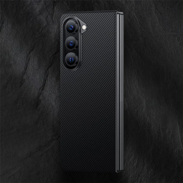 BENKS For Samsung Galaxy Z Fold5 5G Case Carbon Fiber Texture Magnetic Phone Cover