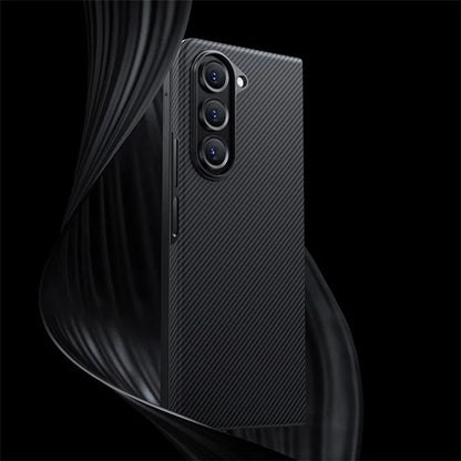 BENKS For Samsung Galaxy Z Fold5 5G Case Carbon Fiber Texture Magnetic Phone Cover