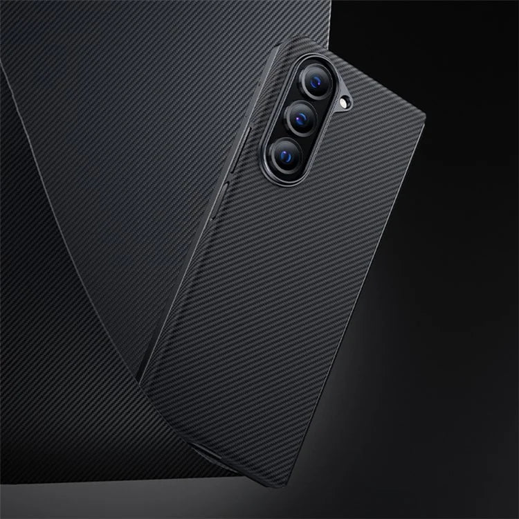 BENKS For Samsung Galaxy Z Fold5 5G Case Carbon Fiber Texture Magnetic Phone Cover