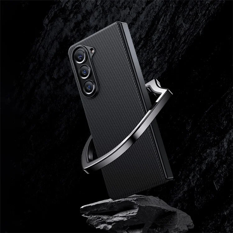 BENKS For Samsung Galaxy Z Fold5 5G Case Carbon Fiber Texture Magnetic Phone Cover