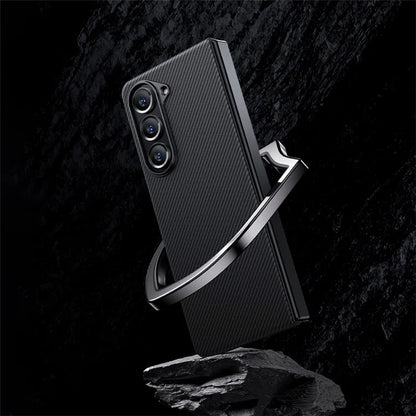 BENKS For Samsung Galaxy Z Fold5 5G Case Carbon Fiber Texture Magnetic Phone Cover