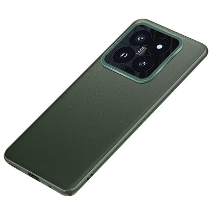 For Xiaomi 14 Pro Case Metal Lens Protection PU Leather Coated Back Cover (2nd Gen)