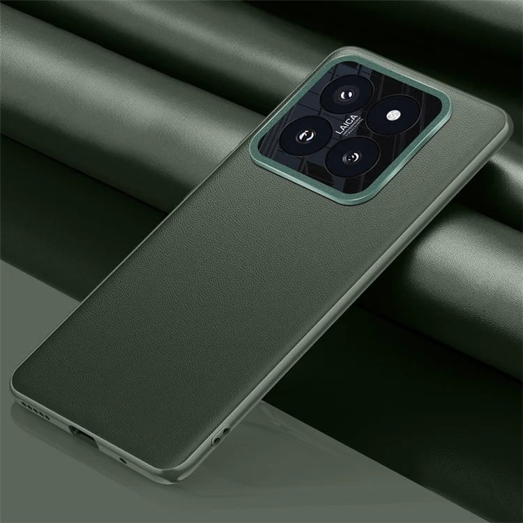 For Xiaomi 14 Pro Case Metal Lens Protection PU Leather Coated Back Cover (2nd Gen)