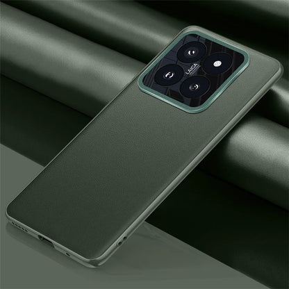 For Xiaomi 14 Pro Case Metal Lens Protection PU Leather Coated Back Cover (2nd Gen)