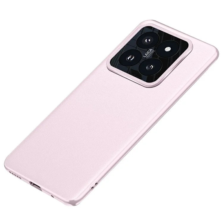 For Xiaomi 14 Pro Case Metal Lens Protection PU Leather Coated Back Cover (2nd Gen)