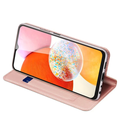 DUX DUCIS Skin Pro Series For Samsung Galaxy A15 5G / 4G Case PU Leather Stand Flip Phone Cover