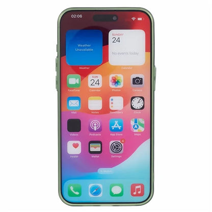 For iPhone 15 Pro Max Case Anti-scratch TPU Phone Back Shell with Metal Lens Ring
