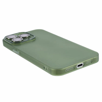 For iPhone 15 Pro Max Case Anti-scratch TPU Phone Back Shell with Metal Lens Ring