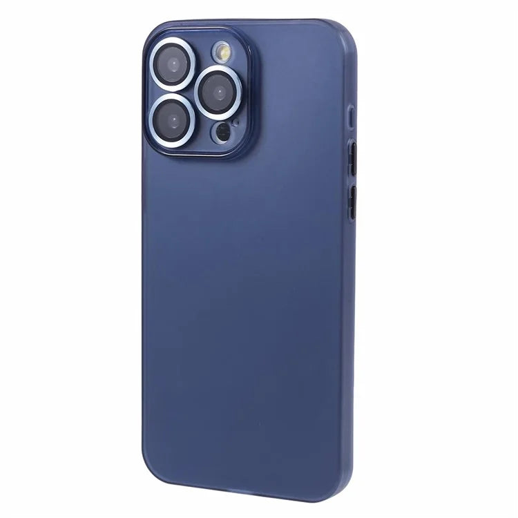 For iPhone 15 Pro Max Case Anti-scratch TPU Phone Back Shell with Metal Lens Ring