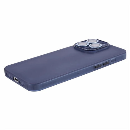 For iPhone 15 Pro Max Case Anti-scratch TPU Phone Back Shell with Metal Lens Ring