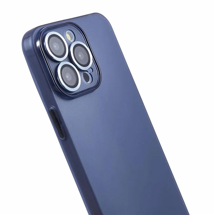 For iPhone 15 Pro Max Case Anti-scratch TPU Phone Back Shell with Metal Lens Ring