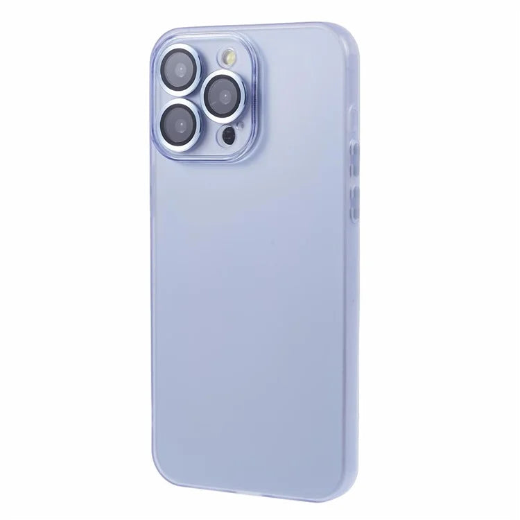 For iPhone 15 Pro Max Case Anti-scratch TPU Phone Back Shell with Metal Lens Ring