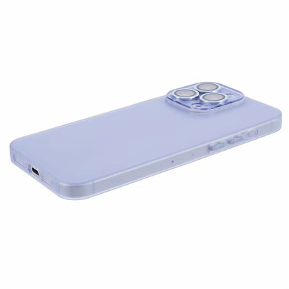 For iPhone 15 Pro Max Case Anti-scratch TPU Phone Back Shell with Metal Lens Ring