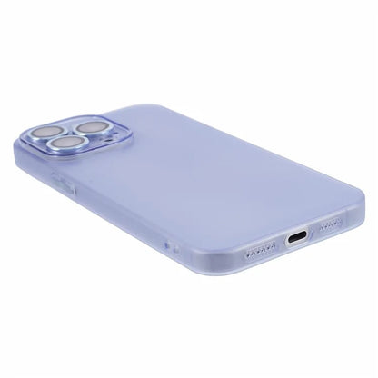For iPhone 15 Pro Max Case Anti-scratch TPU Phone Back Shell with Metal Lens Ring