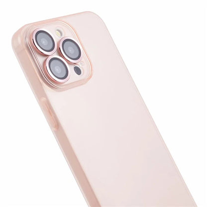 For iPhone 15 Pro Max Case Anti-scratch TPU Phone Back Shell with Metal Lens Ring