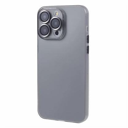 For iPhone 15 Pro Max Case Anti-scratch TPU Phone Back Shell with Metal Lens Ring