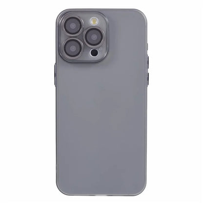 For iPhone 15 Pro Max Case Anti-scratch TPU Phone Back Shell with Metal Lens Ring