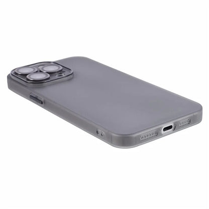 For iPhone 15 Pro Max Case Anti-scratch TPU Phone Back Shell with Metal Lens Ring