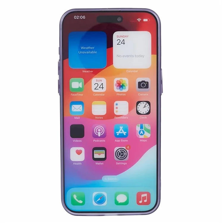For iPhone 15 Pro Max Case Anti-scratch TPU Phone Back Shell with Metal Lens Ring