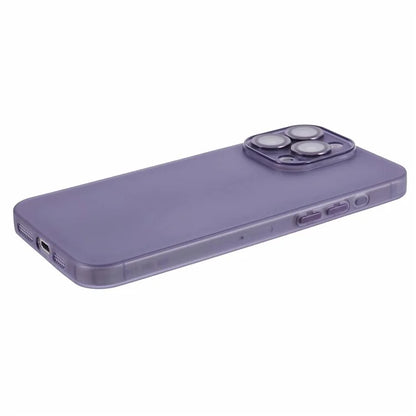 For iPhone 15 Pro Max Case Anti-scratch TPU Phone Back Shell with Metal Lens Ring