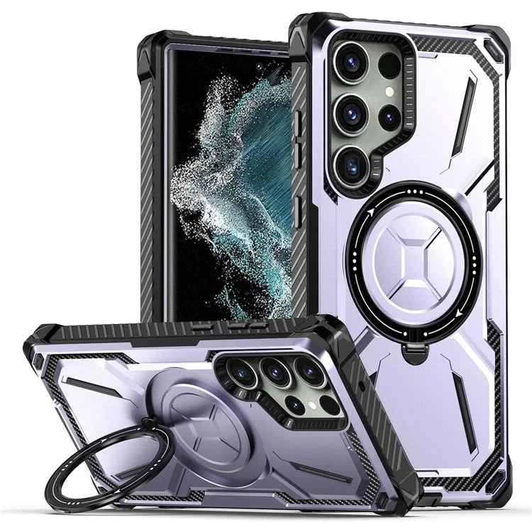 For Samsung Galaxy S22 Ultra 5G Case Ring Kickstand Magnetic Phone Cover