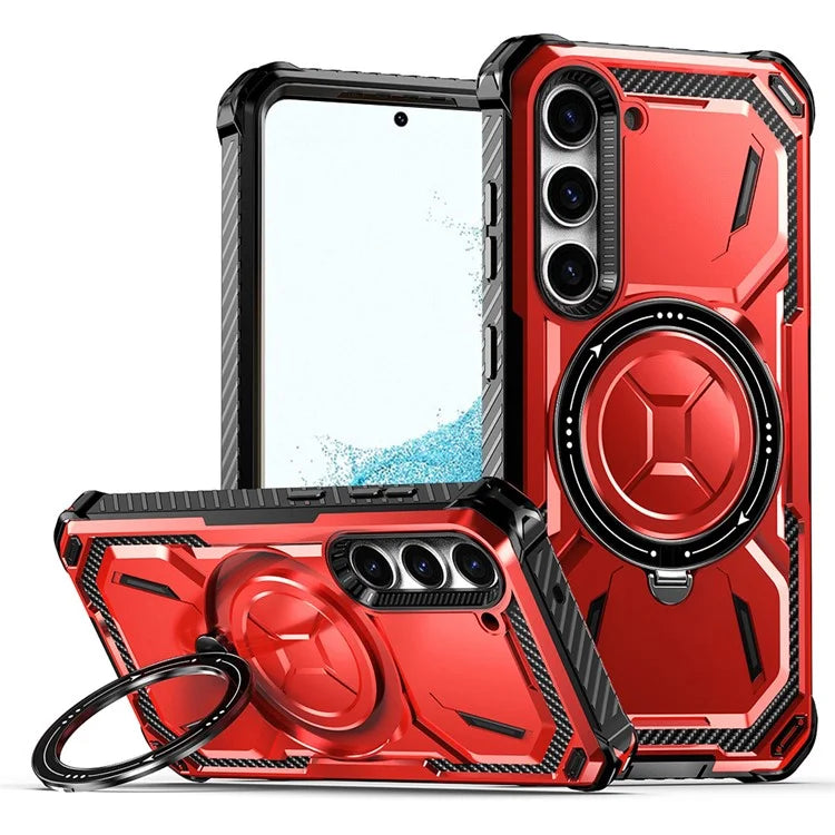 For Samsung Galaxy S22 5G Case Kickstand Magnetic Military-Grade Armor Phone Cover
