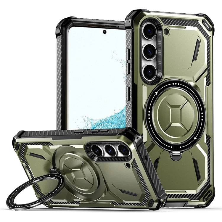 For Samsung Galaxy S22 5G Case Kickstand Magnetic Military-Grade Armor Phone Cover