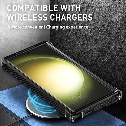 For Samsung Galaxy S21 Ultra 5G Case PC+TPU Magnetic Kickstand Phone Cover