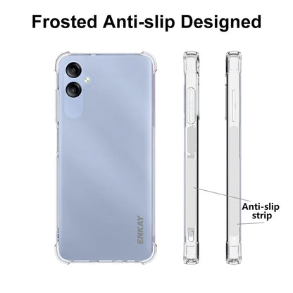 ENKAY HAT PRINCE For Samsung Galaxy A05 4G Clear Case Non-slip Phone Cover with Screen Film
