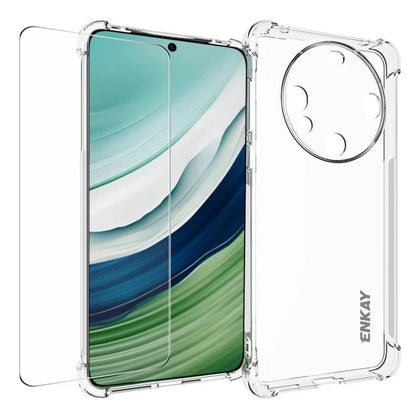 ENKAY HAT PRINCE For Huawei Mate 60 TPU Case Clear Phone Cover with Screen Protector