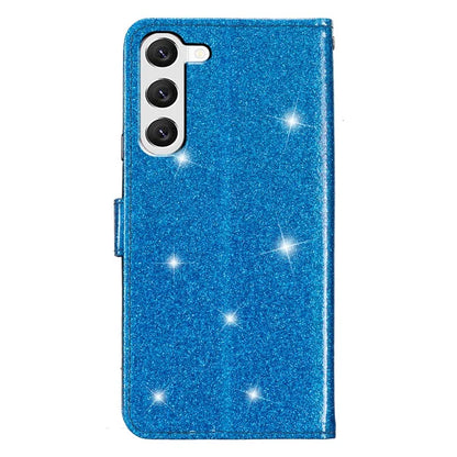 For Samsung Galaxy S24 Case Glittery PU Leather Anti-drop Wallet Cover