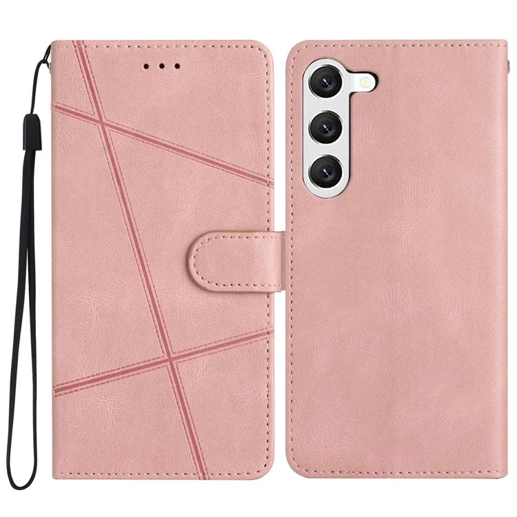For Samsung Galaxy S24+ Case Magnetic Clasp Wallet Leather Cover