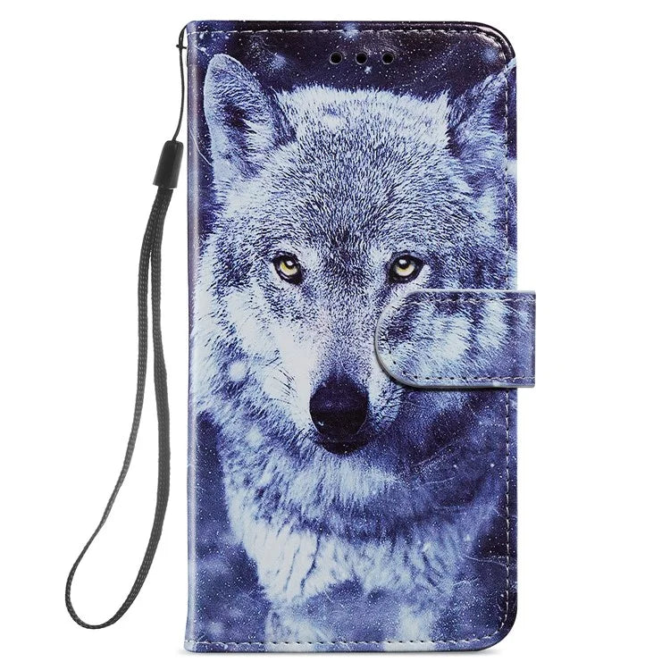 For Samsung Galaxy S24 Case Pattern Printing PU Leather Stand Phone Cover